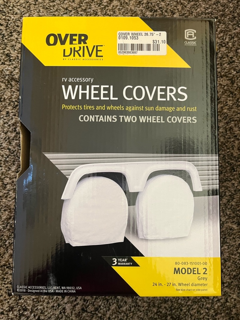Overdrive Wheel Covers - Grey